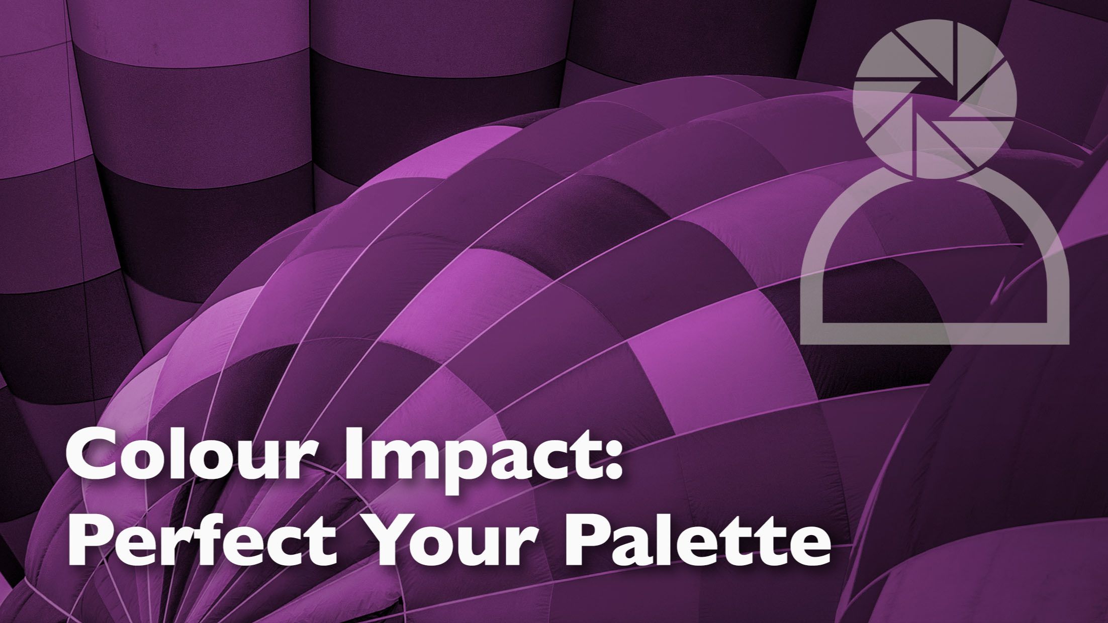 Header graphic for a photography blog about using colour for impact